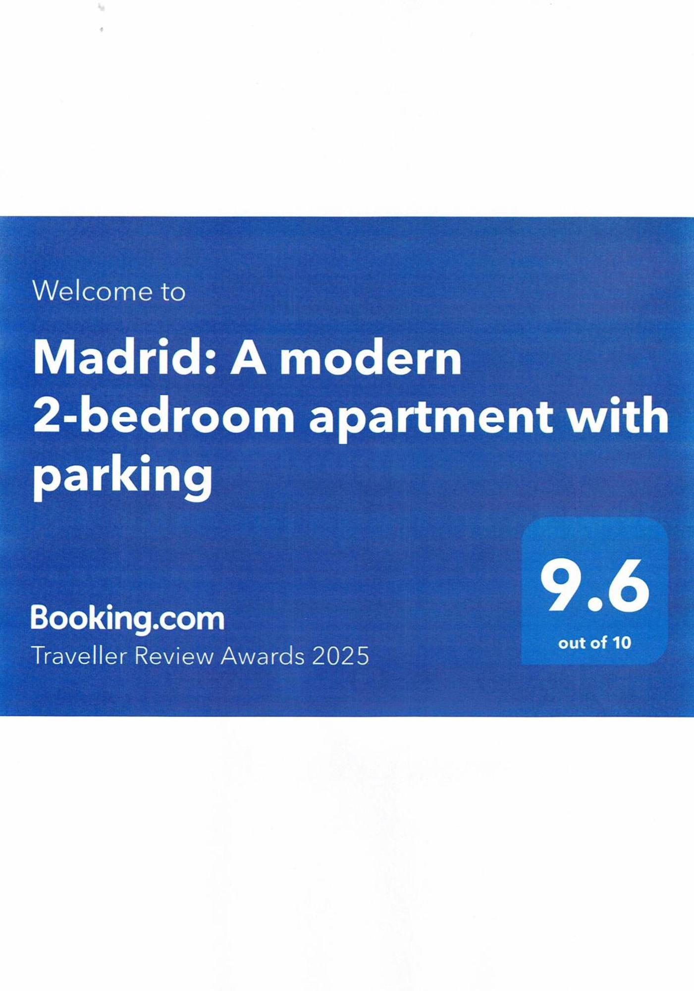 Madrid: A Modern 2-Bedroom Apartment With Parking Sofia Bagian luar foto